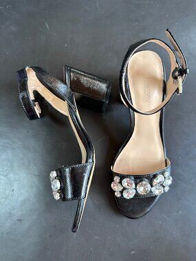 Expression Jewelled Block Heels
